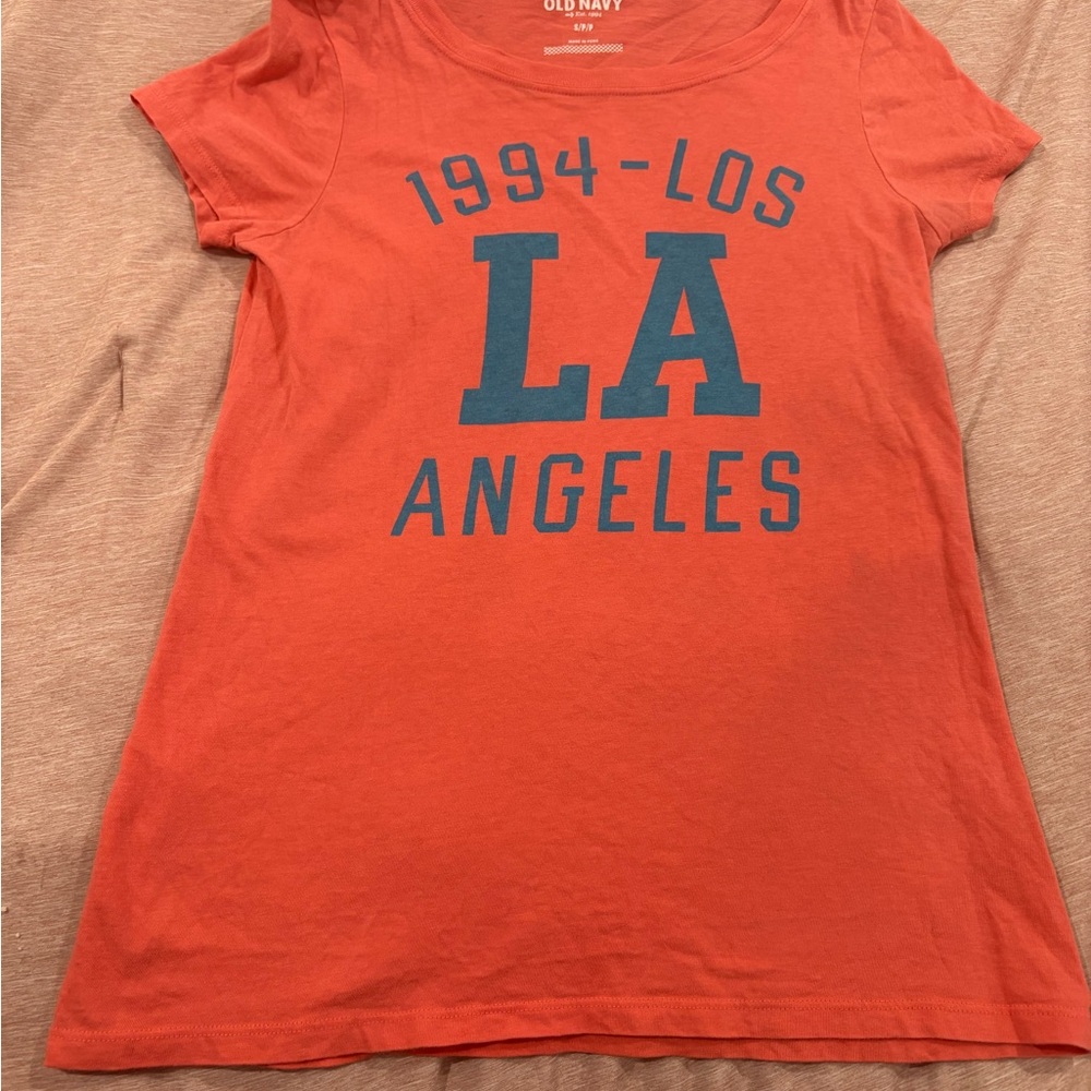 Old Navy Orange LA Graphic Tee